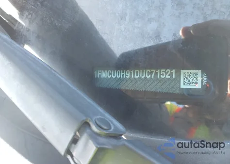 2013 Ford Escape Sel z USA, uszkodzony, nr VIN 1FMCU0H91DUC71521